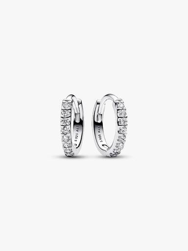 Sparkling Huggie Hoop Earrings