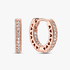 Pavé Heart Hoop Earrings Pavé Heart Hoop Earrings