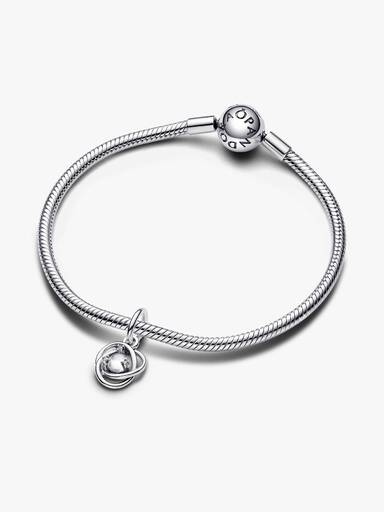Clear Eternity Circle Dangle Charm