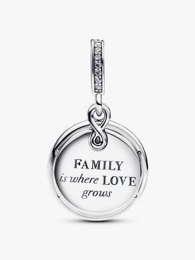 Glow-in-the-dark Infinity Tree Double Dangle Charm