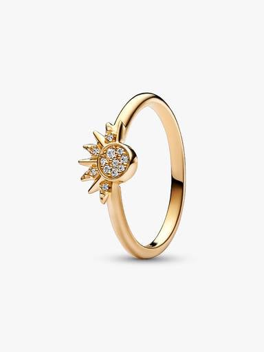 Celestial Sparkling Sun Ring