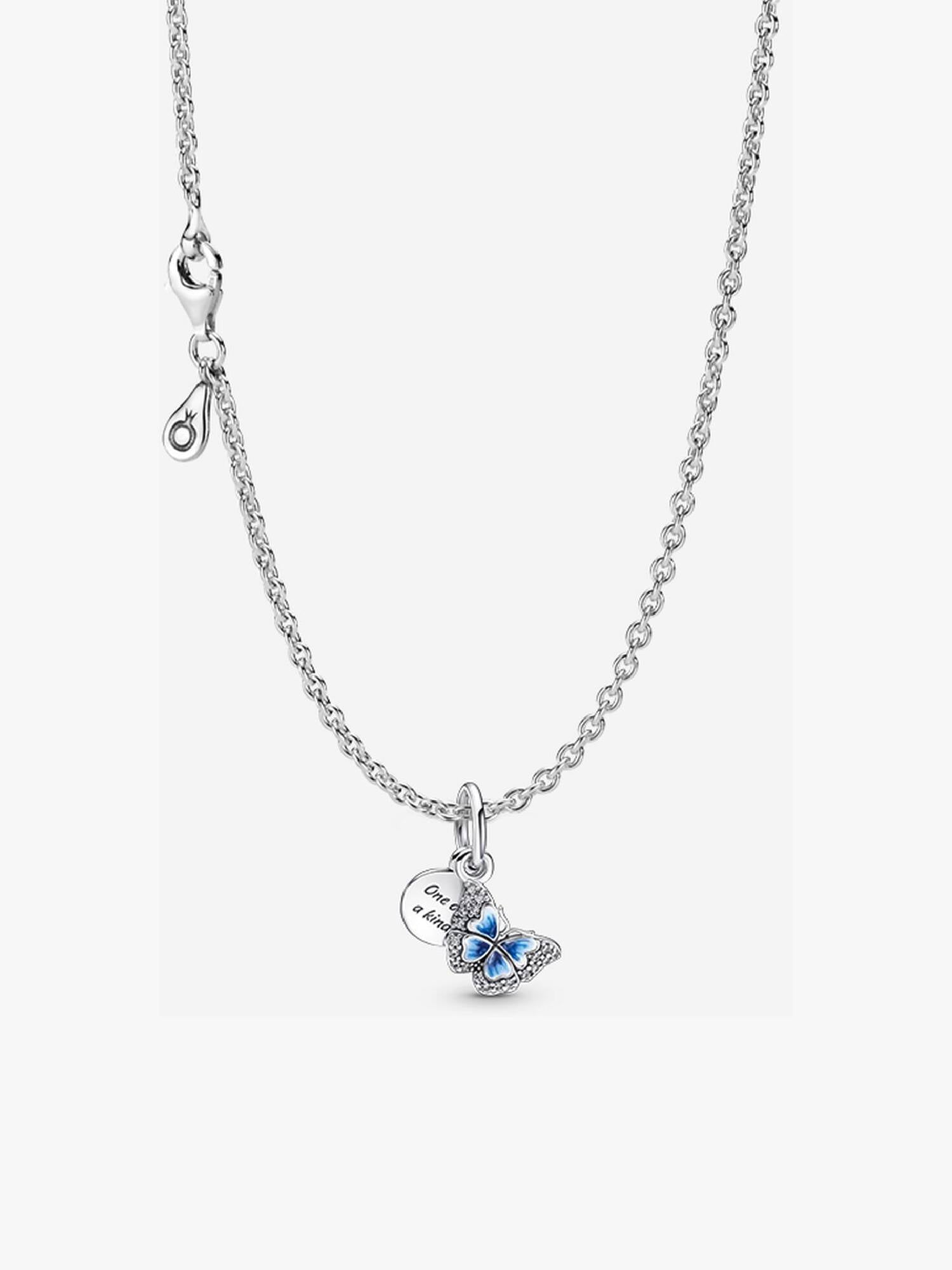 Blue Butterfly Necklace set