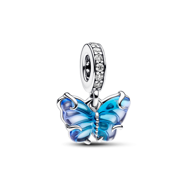 藍色 Murano 琉璃蝴蝶吊飾