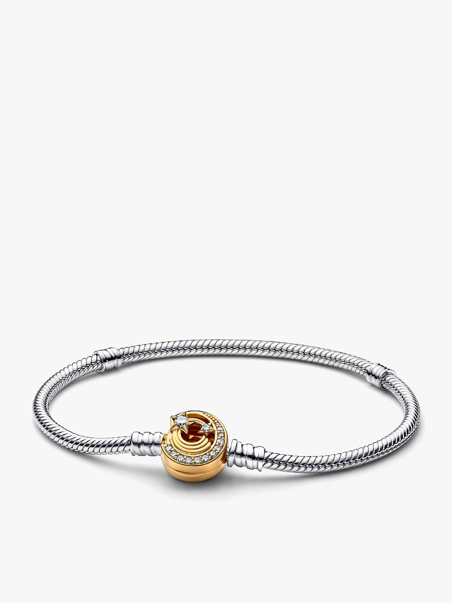 Pandora Moments Shooting Star Clasp Snake Chain Bracelet
