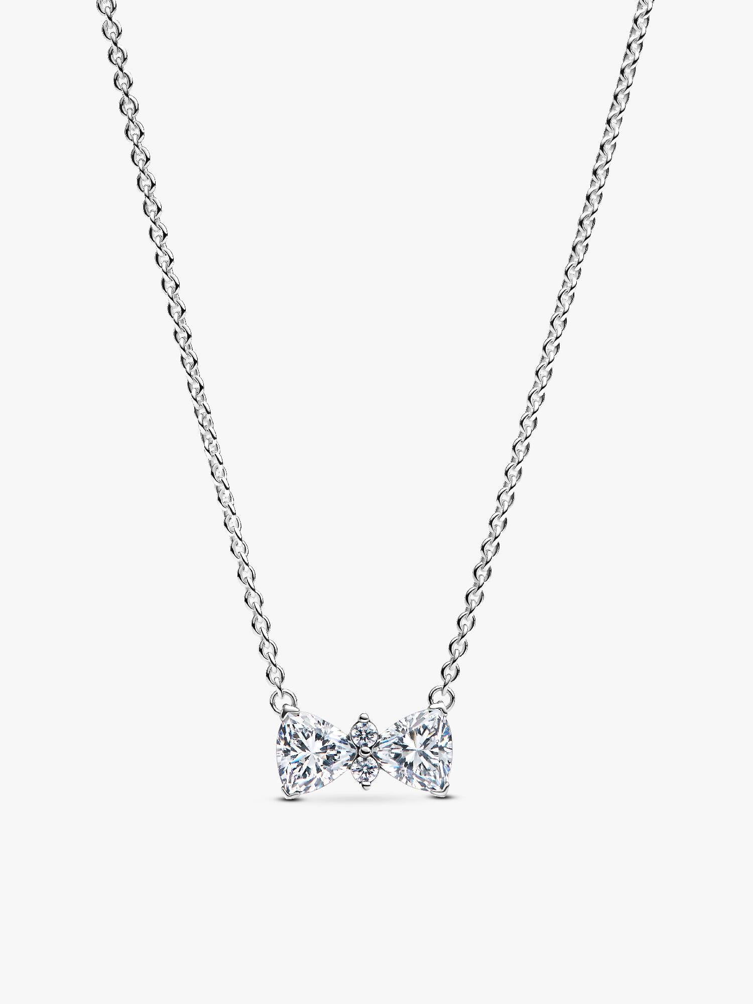 Sparkling Bow Necklace